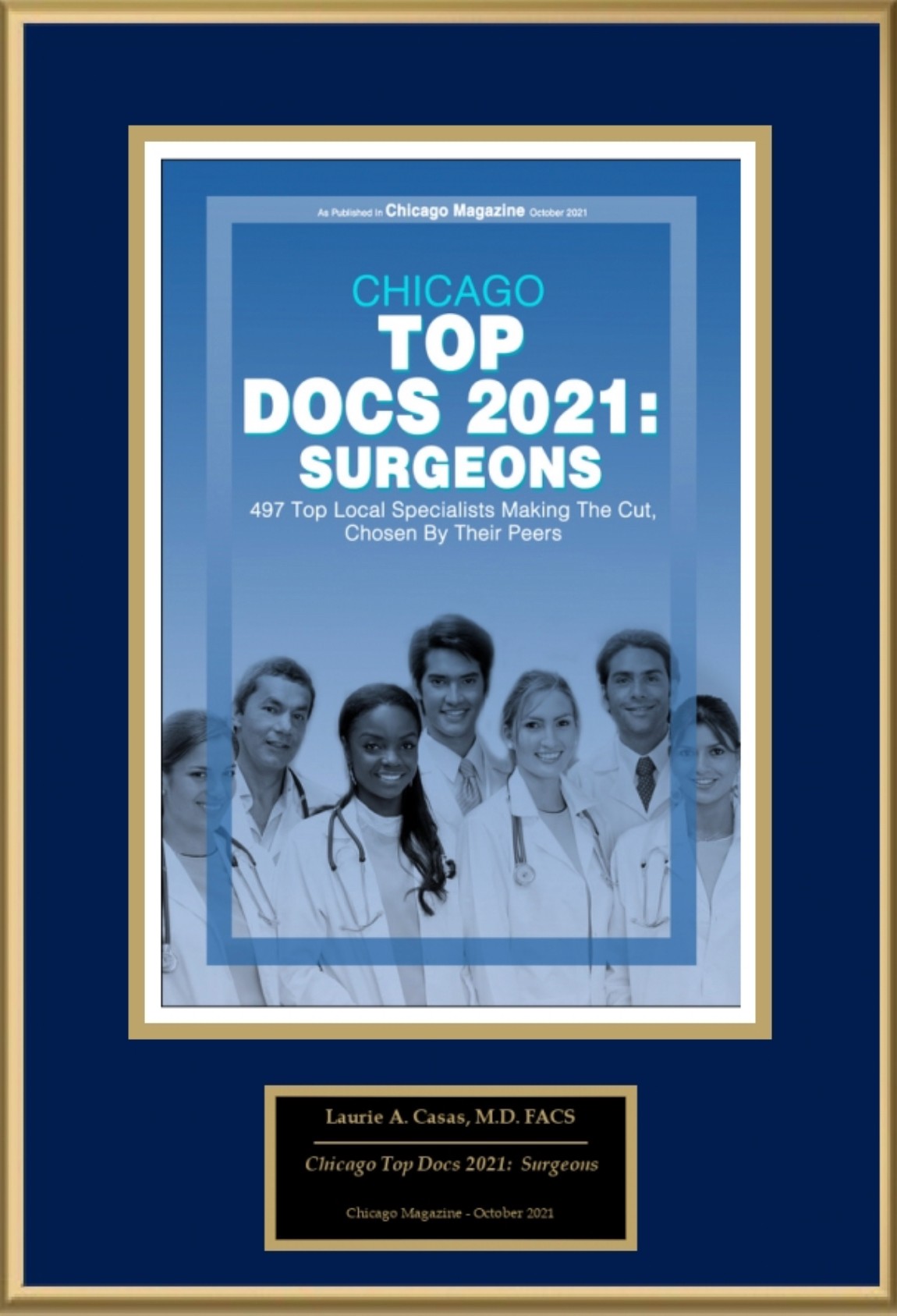 Dr. Laurie Casas Chicago Top Doctors 2021