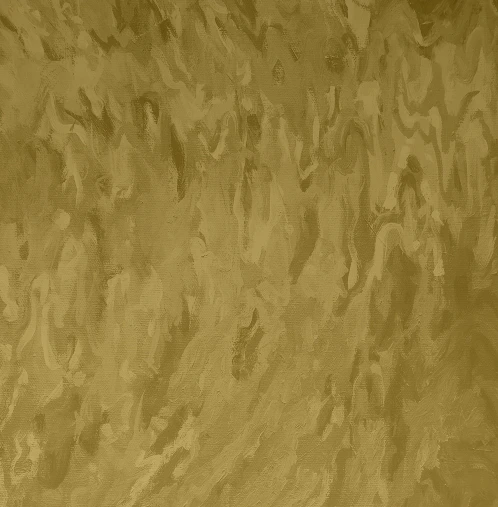 Golden olive textured fabric with vertical brushstroke pattern and natural fiber appearance